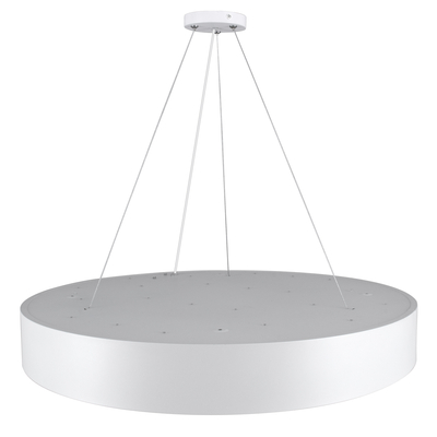 GLOBOSTAR® BURTON 61203-S Μοντέρνο Φωτιστικό Οροφής LED 75W 8625lm 120° AC 220-240V IP20 Ρυθμιζόμενο Λευκό CCT με Χειριστήριο από 2700K έως 6000K Dimmable - Lumileds SMD Chip - Λευκό Ματ - Μ60 x Π60 x Υ8cm - 3 Χρόνια Εγγύηση