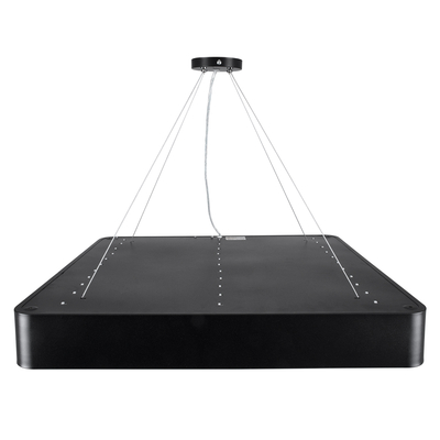 GLOBOSTAR® KAMALA 61208-P Μοντέρνο Κρεμαστό Φωτιστικό Οροφής LED 75W 8625lm 120° AC 220-240V IP20 Ρυθμιζόμενο Λευκό CCT με Χειριστήριο από 2700K έως 6000K Dimmable - Lumileds SMD Chip - Μαύρο Ματ - Μ60 x Π60 x Υ8cm - 3 Χρόνια Εγγύηση