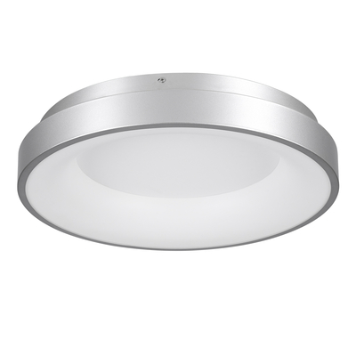 GLOBOSTAR® SALEM 61234 Μοντέρνο Φωτιστικό Οροφής LED 75W 8625lm 120° AC 220-240V IP20 Ρυθμιζόμενο Λευκό CCT με Χειριστήριο από 2700K έως 6000K Dimmable - Lumileds SMD Chip - Γκρι - Μ45 x Π45 x Υ8.5cm - 3 Χρόνια Εγγύηση