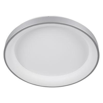 GLOBOSTAR® SALEM 61238 Μοντέρνο Φωτιστικό Οροφής LED 105W 12075lm 120° AC 220-240V IP20 Ρυθμιζόμενο Λευκό CCT με Χειριστήριο από 2700K έως 6000K Dimmable - Lumileds SMD Chip - Γκρι - Μ60 x Π60 x Υ8.5cm - 3 Χρόνια Εγγύηση