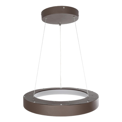 GLOBOSTAR® SALEM 61244 Μοντέρνο Κρεμαστό Φωτιστικό Οροφής LED 75W 8625lm 120° AC 220-240V IP20 Ρυθμιζόμενο Λευκό CCT με Χειριστήριο από 2700K έως 6000K Dimmable - Lumileds SMD Chip - Χάλκινο & Καφέ - Μ45 x Π45 x Υ7cm - 3 Χρόνια Εγγύηση