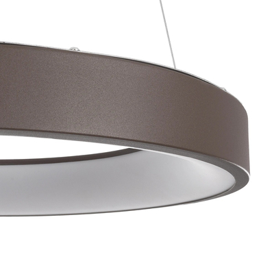 GLOBOSTAR® SALEM 61244 Μοντέρνο Κρεμαστό Φωτιστικό Οροφής LED 75W 8625lm 120° AC 220-240V IP20 Ρυθμιζόμενο Λευκό CCT με Χειριστήριο από 2700K έως 6000K Dimmable - Lumileds SMD Chip - Χάλκινο & Καφέ - Μ45 x Π45 x Υ7cm - 3 Χρόνια Εγγύηση