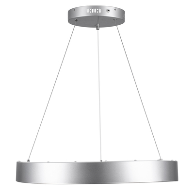 GLOBOSTAR® SALEM 61246 Μοντέρνο Κρεμαστό Φωτιστικό Οροφής LED 105W 12075lm 120° AC 220-240V IP20 Ρυθμιζόμενο Λευκό CCT με Χειριστήριο από 2700K έως 6000K Dimmable - Lumileds SMD Chip - Γκρι - Μ60 x Π60 x Υ7cm - 3 Χρόνια Εγγύηση