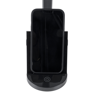 GloboStar® 76530 Επιτραπέζιο Φωτιστικό Πορτατίφ LED 5W 500lm 180° DC 5V IP20 CCT Θερμό Λευκό 2700K - Φυσικό Λευκό 4500K - Ψυχρό Λευκό 6000K Dimmable Μαύρο Αλουμίνιο - Μ25 x Π10.5 x Υ35.5cm - 2 Xρόνια Εγγύηση