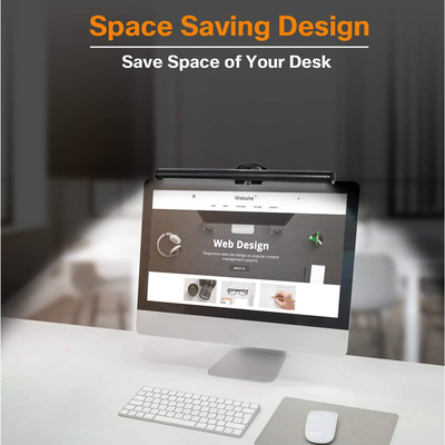 GloboStar® 76552 E-READING LIGHT Φωτιστικό Οθόνης με Χειριστήριο LED 5W 565lm 120° DC 5V IP20 CCT Θερμό Λευκό 2700K - Φυσικό Λευκό 4500K - Ψυχρό Λευκό 6000K Dimmable Μαύρο Πλαστικό Μ26 x Π4.5 x Υ4.5cm - 2 Xρόνια Εγγύηση