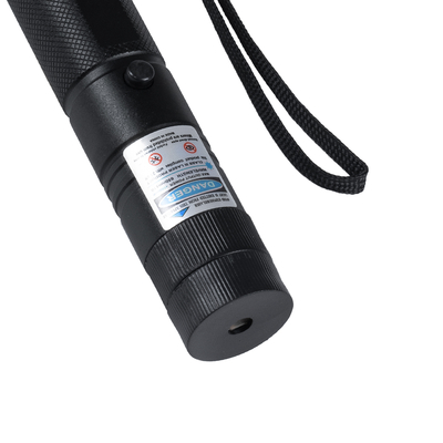 GloboStar® 78998 Φορητό Επαναφορτιζόμενο Laser Pointer 5mW Class 3 DOT Zoom με Extra Κεφαλή για Dot Effects με Μπαταρία 18650 Li-ion 4800mAh & Φορτιστή - UV 405nm Φ2.2 x Υ15cm
