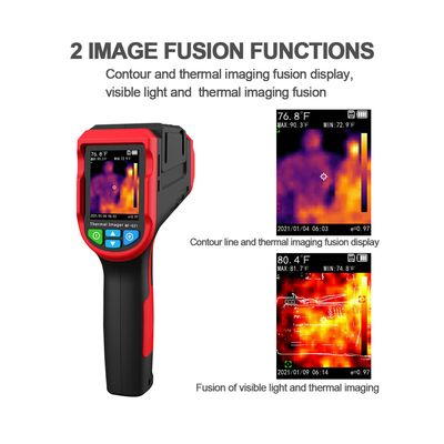 GLOBOSTAR® NOYAFA-NF-521 79989 Ψηφιακή Θερμοκάμερα Χειρός 2MP -10°C - 400°C με Οθόνη 2.4 TFT LCD με Micro-USB με Επαναφορτιζόμενη Μπαταρία Li-ion 3.7V 2600mAh & 8GB Micro TF Card IP20 - Μ6 x Π6 x Υ21cm - 2 Χρόνια Εγγύηση