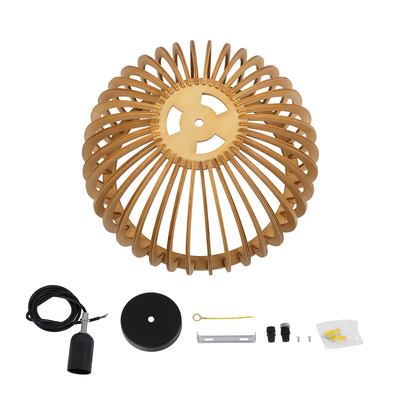 GLOBOSTAR® SCANDINAVIA 01698 Boho Κρεμαστό Φωτιστικό Οροφής με Ντουί 1 x E27 AC 220-240V IP20 - Μπεζ - Μ33 x Π33 x Υ20cm