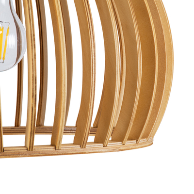 GLOBOSTAR® SCANDINAVIA 01698 Boho Κρεμαστό Φωτιστικό Οροφής με Ντουί 1 x E27 AC 220-240V IP20 - Μπεζ - Μ33 x Π33 x Υ20cm