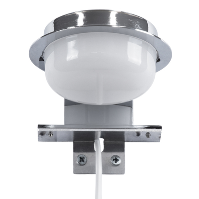 GloboStar® KIARA 60402 Μοντέρνο Φωτιστικό Τοίχου - Απλίκα Καθρέπτη Μπάνιου με 3 Τρόπους Τοποθέτησης LED 5W 560lm 120° AC 220-240V IP44 Μ10 x Π13 x Υ3cm - Φυσικό Λευκό 4500K - Χρώμιο Νίκελ - 3 Χρόνια Εγγύηση