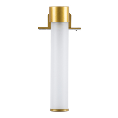 GloboStar® ELSA 60405 Μοντέρνο Φωτιστικό Τοίχου - Απλίκα Καθρέπτη Μπάνιου - Πίνακα 1 x G9 360° AC 220-240V IP44 Μ3.5 x Π13.5 x Υ20cm - Χρυσό - 5 Χρόνια Εγγύηση