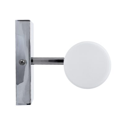 GloboStar® ANAIS 60410 Μοντέρνο Φωτιστικό Τοίχου - Απλίκα Καθρέπτη Μπάνιου - Πίνακα 2 x G9 270° AC 220-240V IP44 Μ34 x Π12 x Υ11cm - Χρώμιο Νίκελ - 5 Χρόνια Εγγύηση