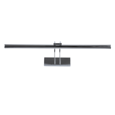 GloboStar® LAURA 60426 Μοντέρνο Φωτιστικό Τοίχου - Απλίκα Καθρέπτη Μπάνιου - Πίνακα LED 12W 1400lm 120° AC 220-240V IP44 Μ60 x Π27 x Υ13cm - Φυσικό Λευκό 4500K - Χρώμιο Νίκελ - 3 Χρόνια Εγγύηση