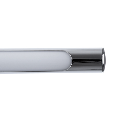 GloboStar® LAURA 60426 Μοντέρνο Φωτιστικό Τοίχου - Απλίκα Καθρέπτη Μπάνιου - Πίνακα LED 12W 1400lm 120° AC 220-240V IP44 Μ60 x Π27 x Υ13cm - Φυσικό Λευκό 4500K - Χρώμιο Νίκελ - 3 Χρόνια Εγγύηση