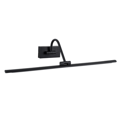 GLOBOSTAR® MIRA 60432 Μοντέρνο Φωτιστικό Τοίχου - Απλίκα Καθρέπτη Μπάνιου LED 12W 1400lm 120° AC 220-240V IP20 Φυσικό Λευκό 4500K - Lumileds SMD Chip & TÜV SÜD Driver - Μαύρο Ματ - Μ60 x Π20 x Υ13cm - 3 Χρόνια Εγγύηση