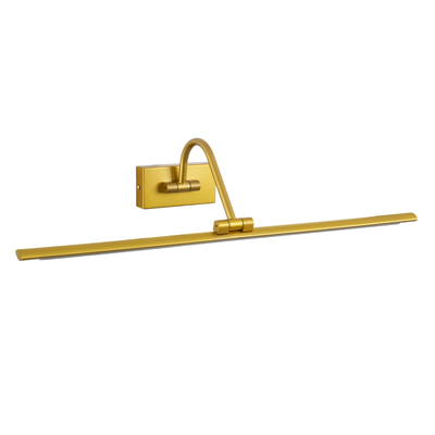 GloboStar® MIRA 60433 Μοντέρνο Φωτιστικό Τοίχου - Απλίκα Καθρέπτη Μπάνιου - Πίνακα LED 12W 1400lm 120° AC 220-240V IP44 Μ60 x Π20 x Υ13cm - Φυσικό Λευκό 4500K - Χρυσό - 3 Χρόνια Εγγύηση