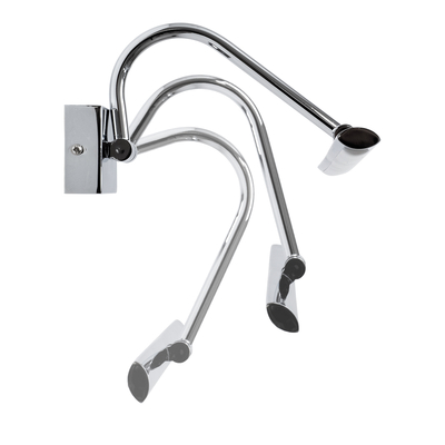 GLOBOSTAR® MIRA 60434 Μοντέρνο Φωτιστικό Τοίχου - Απλίκα Καθρέπτη Μπάνιου LED 12W 1400lm 120° AC 220-240V IP20 Φυσικό Λευκό 4500K - Lumileds SMD Chip & TÜV SÜD Driver - Νίκελ Χρώμιο - Μ60 x Π20 x Υ13cm - 3 Χρόνια Εγγύηση