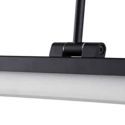 GloboStar® MARA 60446 Μοντέρνο Φωτιστικό Τοίχου - Απλίκα Καθρέπτη Μπάνιου - Πίνακα LED 12W 1400lm 120° AC 220-240V IP44 Μ60 x Π15 x Υ13cm - Φυσικό Λευκό 4500K - Μαύρο - 3 Χρόνια Εγγύηση