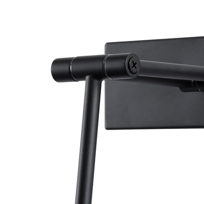 GloboStar® MARA 60446 Μοντέρνο Φωτιστικό Τοίχου - Απλίκα Καθρέπτη Μπάνιου - Πίνακα LED 12W 1400lm 120° AC 220-240V IP44 Μ60 x Π15 x Υ13cm - Φυσικό Λευκό 4500K - Μαύρο - 3 Χρόνια Εγγύηση