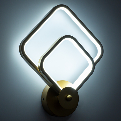 GLOBOSTAR® ANNA 61087 Μοντέρνο Φωτιστικό Τοίχου - Απλίκα LED 15W 1800lm 300° AC 220-240V IP20 Ρυθμιζόμενο Λευκό CCT με On/Off 2700K/4500K/6000K - Lumileds SMD Chip - Χρυσό Βούρτσας - Μ25 x Π8 x Υ30cm - 3 Χρόνια Εγγύηση