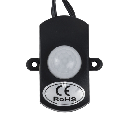 GLOBOSTAR® SENSORE 70693 Ανιχνευτής PIR / Αισθητήρας Κίνησης 180° DC 12-24V 6A 144W Max IP20 - Μ30 x Π4 x Υ2.3cm - 2 Χρόνια Εγγύηση