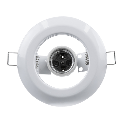 GLOBOSTAR® ACIDA 77844 Χωνευτή Βάση για Σποτ R63 με Ντουί E27 IP20 - Λευκό - Μ11 x Π11 x Υ11cm / Q9cm