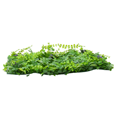 GLOBOSTAR® PEPPEROMIA 78434 Τεχνητό Πάνελ Φυλλωσιάς / Κάθετος Κήπος Πεπερόμια & Ζεβρίνα - Πράσινο - Μ60 x Π9 x Υ40cm