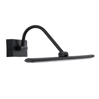 GLOBOSTAR® MIRA 60432 Μοντέρνο Φωτιστικό Τοίχου - Απλίκα Καθρέπτη Μπάνιου LED 12W 1400lm 120° AC 220-240V IP20 Φυσικό Λευκό 4500K - Lumileds SMD Chip & TÜV SÜD Driver - Μαύρο Ματ - Μ60 x Π20 x Υ13cm - 3 Χρόνια Εγγύηση