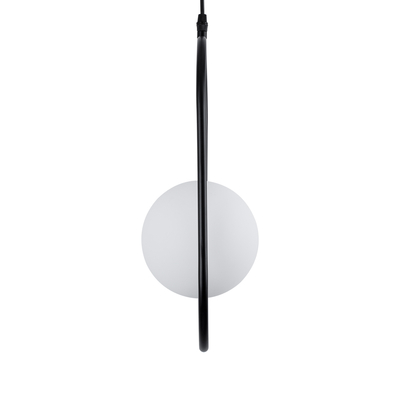 GLOBOSTAR® HAMBURG 00589 Μοντέρνο Κρεμαστό Φωτιστικό Οροφής με Ντουί 1 x G9 AC 220-240V IP20 - Μαύρο & Λευκό - Μ20 x Π15 x Υ40cm