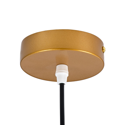 GLOBOSTAR® HAMBURG 00590 Μοντέρνο Κρεμαστό Φωτιστικό Οροφής με Ντουί 1 x G9 AC 220-240V IP20 - Χρυσό & Λευκό - Μ20 x Π15 x Υ40cm