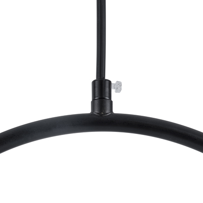 GLOBOSTAR® MADRID 00931 Μοντέρνο Κρεμαστό Φωτιστικό Οροφής με Ντουί 1 x E27 AC 220-240V IP20 - Μαύρο & Λευκό - Μ30 x Π20 x Υ30cm