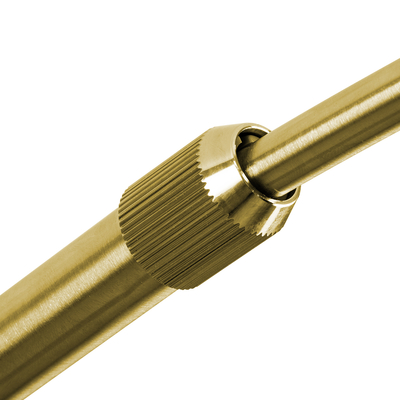 GLOBOSTAR® PRAGUE 00992 Μοντέρνο Επιδαπέδιο Φωτιστικό με Ντουί 1 x E27 AC 220-240V IP20 - Χρυσό Βούρτσας - Μ210 x Π45 x Υ220cm