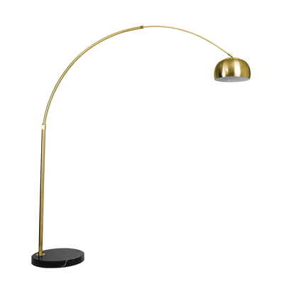 GLOBOSTAR® PRAGUE 00992 Μοντέρνο Επιδαπέδιο Φωτιστικό με Ντουί 1 x E27 AC 220-240V IP20 - Χρυσό Βούρτσας - Μ210 x Π45 x Υ220cm