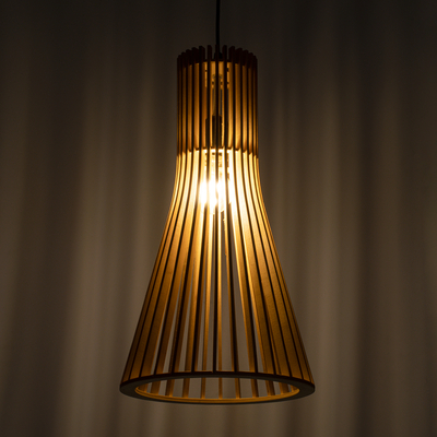 GLOBOSTAR® SCANDINAVIA 01700 Boho Κρεμαστό Φωτιστικό Οροφής με Ντουί 1 x E27 AC 220-240V IP20 - Μπεζ - Μ25 x Π25 x Υ45cm