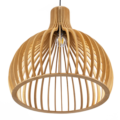 GLOBOSTAR® SCANDINAVIA 01701 Boho Κρεμαστό Φωτιστικό Οροφής με Ντουί 1 x E27 AC 220-240V IP20 - Μπεζ - Μ45 x Π45 x Υ45cm