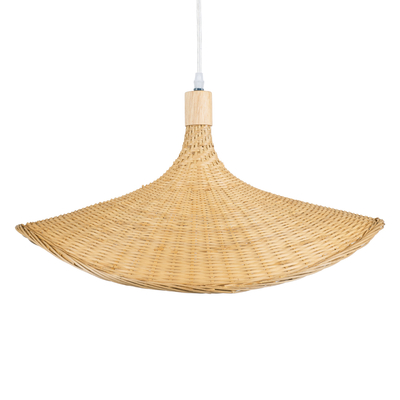 GLOBOSTAR® CUBA 01719 Boho Κρεμαστό Φωτιστικό Οροφής με Ντουί 1 x E27 AC 220-240V IP20 - Μπεζ - Μ53 x Π53 x Υ30cm