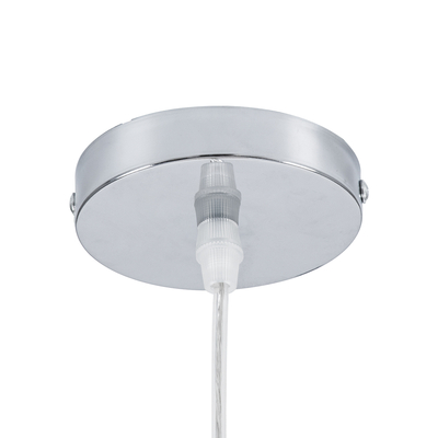 GLOBOSTAR® CUBA 01721 Boho Κρεμαστό Φωτιστικό Οροφής με Ντουί 1 x E27 AC 220-240V IP20 - Μπεζ - Μ63 x Π63 x Υ32cm