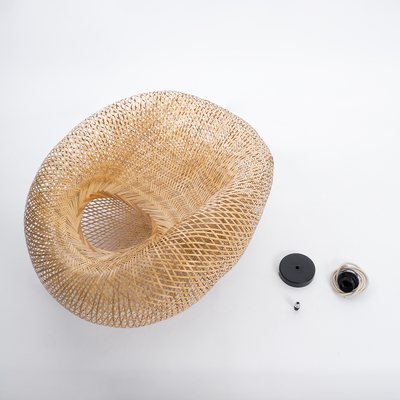 GLOBOSTAR® CARIBBEAN 01724 Boho Κρεμαστό Φωτιστικό Οροφής με Ντουί 1 x E27 AC 220-240V IP20 - Μπεζ - Μ60 x Π60 x Υ38cm