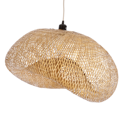 GLOBOSTAR® CARIBBEAN 01724 Boho Κρεμαστό Φωτιστικό Οροφής με Ντουί 1 x E27 AC 220-240V IP20 - Μπεζ - Μ60 x Π60 x Υ38cm
