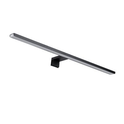 GLOBOSTAR® NINA 60420 Μοντέρνο Φωτιστικό Τοίχου - Απλίκα Καθρέπτη Μπάνιου LED 12W 1400lm 120° AC 220-240V IP20 Φυσικό Λευκό 4500K - Lumileds SMD Chip & TÜV SÜD Driver - Μαύρο Ματ - Μ60 x Π10.5 x Υ4cm - 3 Χρόνια Εγγύηση