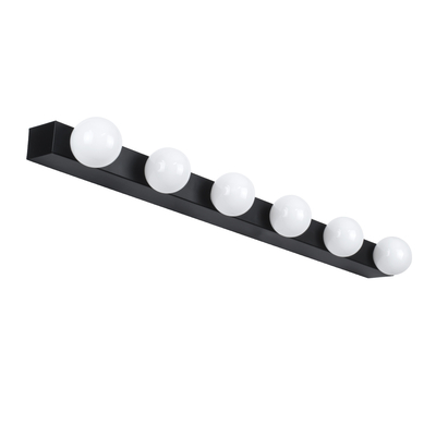 GLOBOSTAR® BELLA 60452 Μοντέρνο Φωτιστικό Τοίχου - Απλίκα Καθρέπτη Μπάνιου LED 18W 2052lm 300° AC 220-240V IP20 Φυσικό Λευκό 4500K - Bridgelux COB Chip & TÜV SÜD Driver - Μαύρο Ματ - Μ70 x Π11 x Υ6cm - 3 Χρόνια Εγγύηση