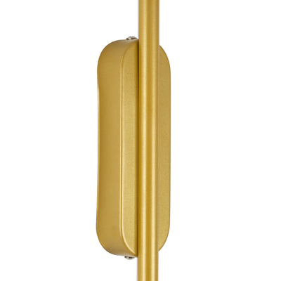 GLOBOSTAR® HARLEM 61336 Μοντέρνο Φωτιστικό Τοίχου - Απλίκα LED 18W 2160lm 120° AC 220-240V IP20 Ρυθμιζόμενο Λευκό CCT με On/Off 2700K/4500K/6000K - Lumileds SMD Chip - Χρυσό Βούρτσας - Μ5 x Π4 x Υ120cm - 3 Χρόνια Εγγύηση