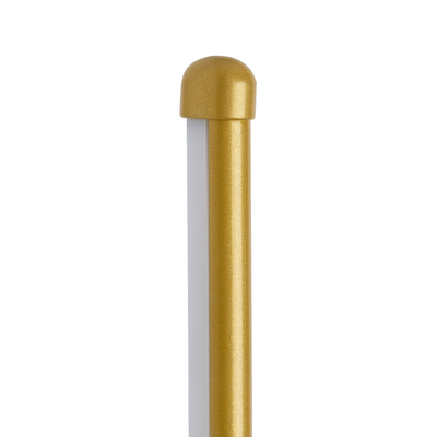 GLOBOSTAR® HARLEM 61336 Μοντέρνο Φωτιστικό Τοίχου - Απλίκα LED 18W 2160lm 120° AC 220-240V IP20 Ρυθμιζόμενο Λευκό CCT με On/Off 2700K/4500K/6000K - Lumileds SMD Chip - Χρυσό Βούρτσας - Μ5 x Π4 x Υ120cm - 3 Χρόνια Εγγύηση