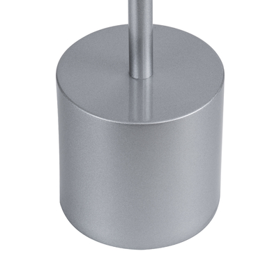 GloboStar® JOJO 76521 Επαναφορτιζόμενο Επιτραπέζιο Φωτιστικό Πορτατίφ LED 1.5W 105lm 120° DC 5V IP44 CCT Ultra Θερμό 1500K - Φυσικό Λευκό 4500K - Ψυχρό Λευκό 6000K Dimmable Ασημί Αλουμίνιο - Μ8 x Π8 x Υ34cm - 2 Χρόνια Εγγύηση