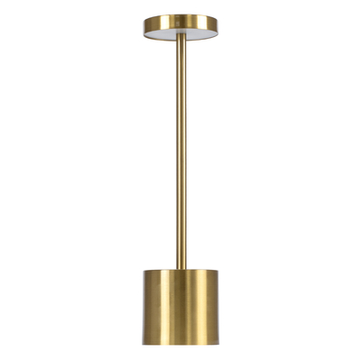 GloboStar® JOJO 76523 Επαναφορτιζόμενο Επιτραπέζιο Φωτιστικό Πορτατίφ LED 1.5W 105lm 120° DC 5V IP44 CCT Ultra Θερμό 1500K - Φυσικό Λευκό 4500K - Ψυχρό Λευκό 6000K Dimmable Χρυσό Αλουμίνιο - Μ8 x Π8 x Υ34cm - 2 Χρόνια Εγγύηση