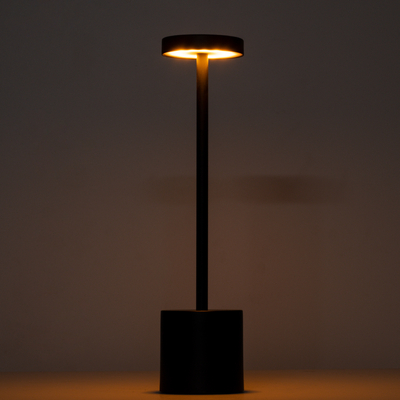 GloboStar® JOJO 76522 Επαναφορτιζόμενο Επιτραπέζιο Φωτιστικό Πορτατίφ LED 1.5W 105lm 120° DC 5V IP44 CCT Ultra Θερμό 1500K - Φυσικό Λευκό 4500K - Ψυχρό Λευκό 6000K Dimmable Χάλκινο Αλουμίνιο - Μ8 x Π8 x Υ34cm - 2 Χρόνια Εγγύηση