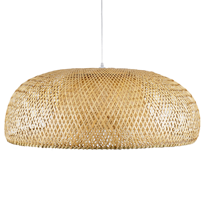 GLOBOSTAR® SAN TROPEZ 00673 Boho Κρεμαστό Φωτιστικό Οροφής με Ντουί 1 x E27 AC 220-240V IP20 - Μπεζ - Μ100 x Π100 x Y35cm