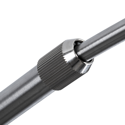 GLOBOSTAR® PRAGUE 00989 Μοντέρνο Επιδαπέδιο Φωτιστικό με Ντουί 1 x E27 AC 220-240V IP20 - Νίκελ Βούρτσας - Μ90 x Π29.5 x Υ180cm