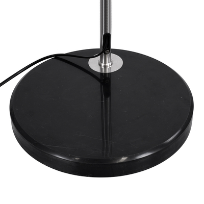 GLOBOSTAR® PRAGUE 00989 Μοντέρνο Επιδαπέδιο Φωτιστικό με Ντουί 1 x E27 AC 220-240V IP20 - Νίκελ Βούρτσας - Μ90 x Π29.5 x Υ180cm