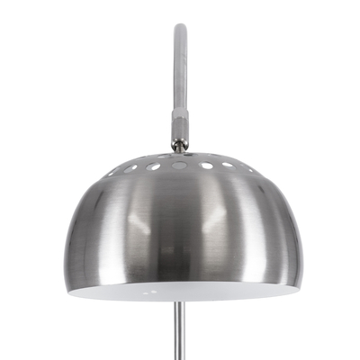 GLOBOSTAR® PRAGUE 00989 Μοντέρνο Επιδαπέδιο Φωτιστικό με Ντουί 1 x E27 AC 220-240V IP20 - Νίκελ Βούρτσας - Μ90 x Π29.5 x Υ180cm